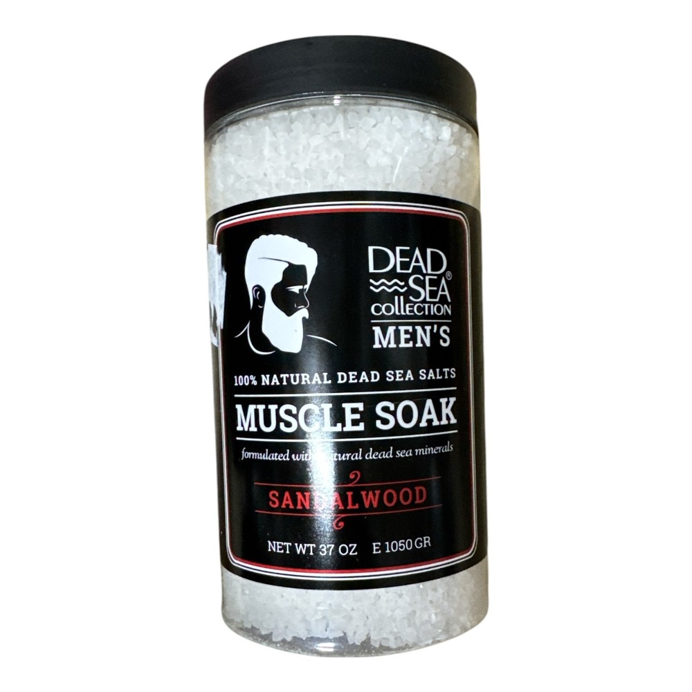 DEAD SEA COLLECTION MENS Muscle Epsom salt Soak 37 OZ Sandalwood